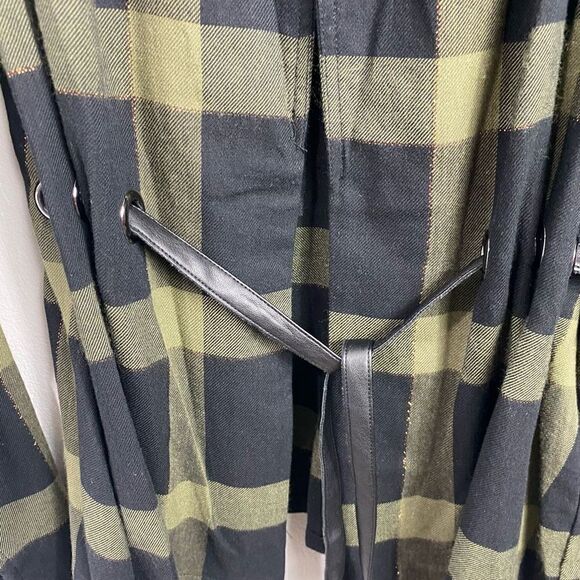 Ramy Brook Ina Plaid Jacket in Olive Black - Picture 4 of 6